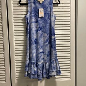 Michael Kors Blue and White Sleeveless Dress
NWT